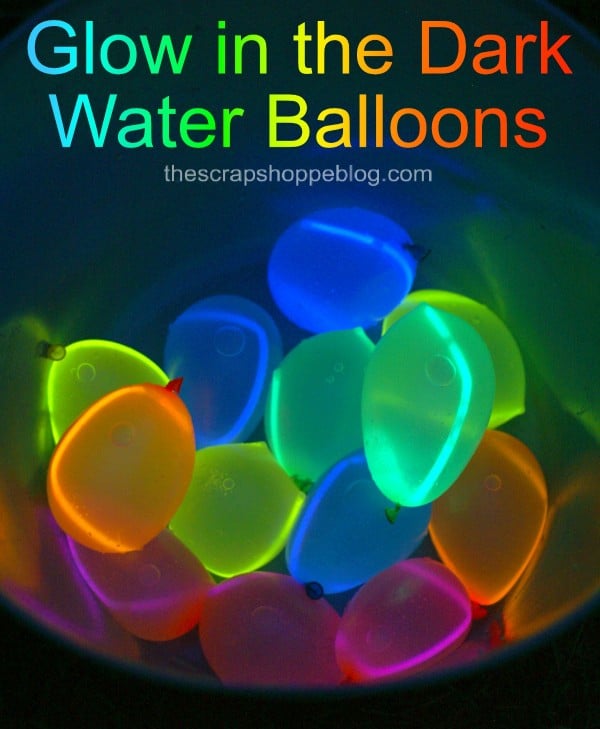 DIY Glow in the dark water balloons! Easy to make and super fun for kids this summer!