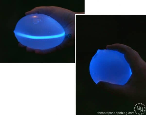 Glow in the dark water balloon