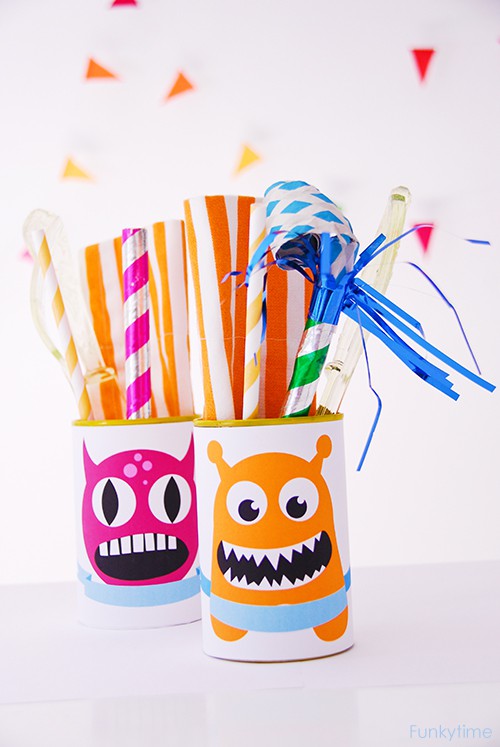 Monster Tin Can Placecards