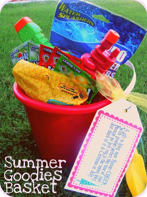 Summer Service Project Ideas for Kids - Christmas in July Summer Goodie Basket