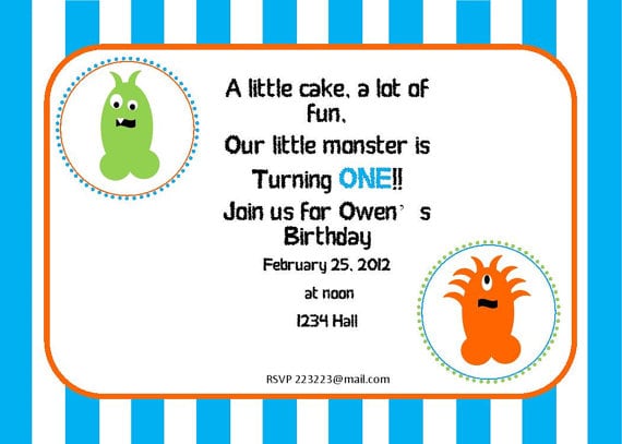 Monster Party Invite