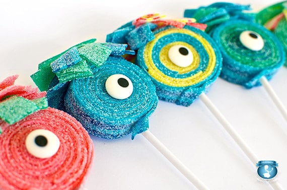 Monster Party ideas - Monster Sour Lolli's