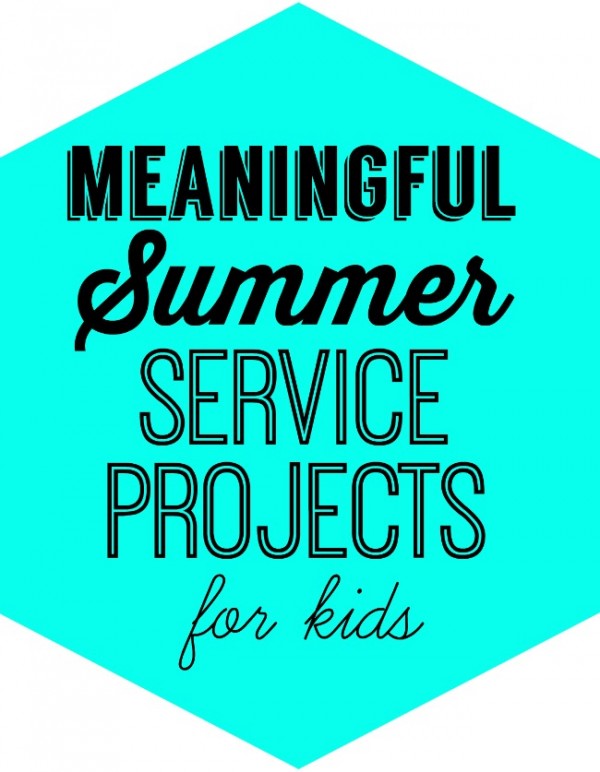 Meaningful Summer Service Projects for Kids on Design Dazzle