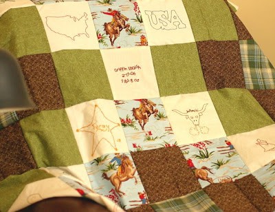 Make a quilt for the baby for your baby shower activity