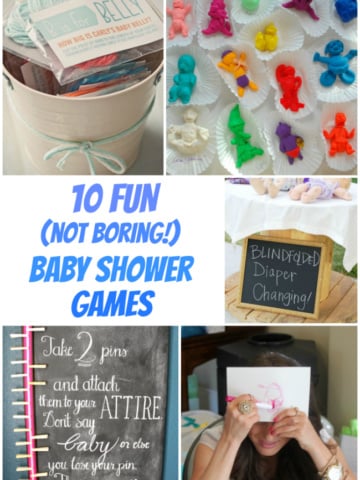 10 FUN (not boring!) Baby Shower Games