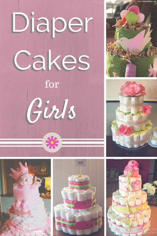 Cute Diaper Cakes for Girls