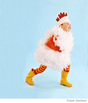 no-sew chicken costume