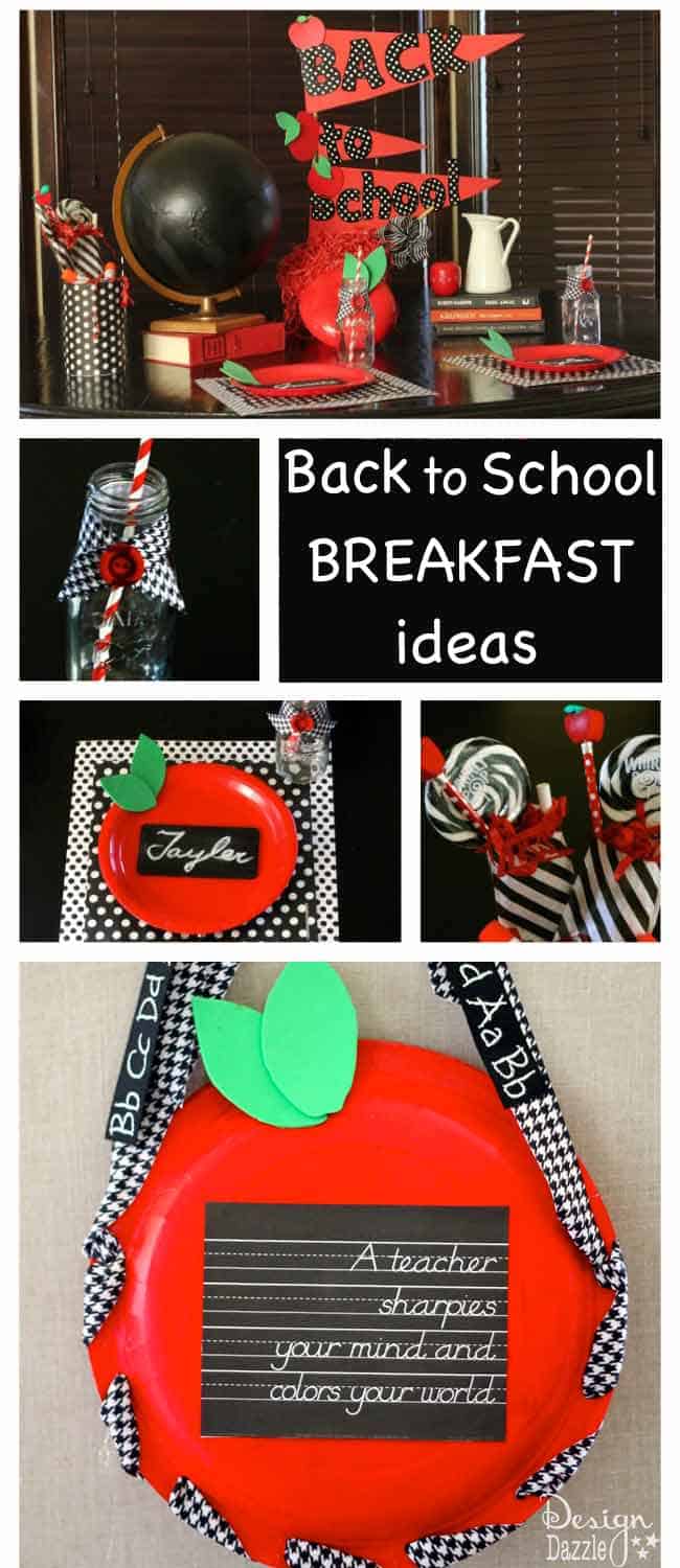 Make back to school breakfast or dinner idea a fun family tradition. Free printable: A teacher sharpies your mind and colors your world!