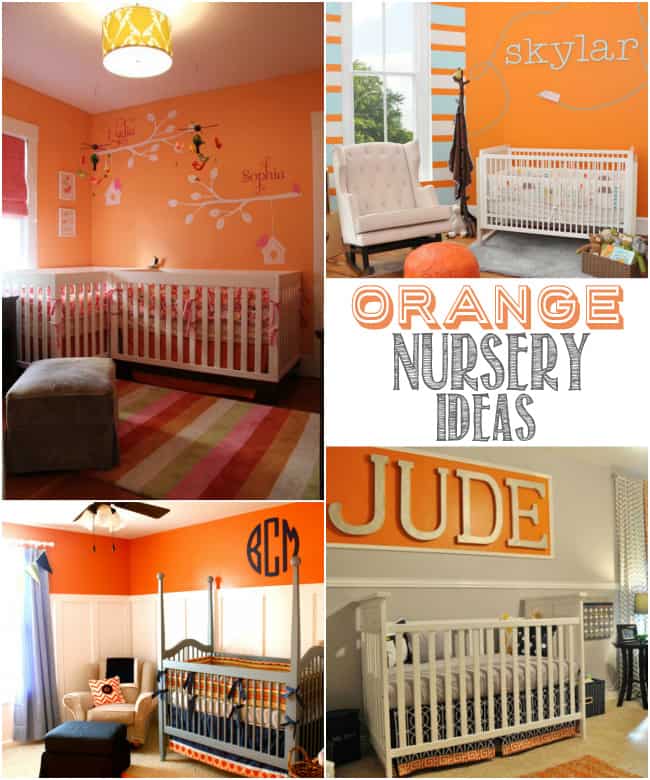 Colorful Orange Nursery Ideas Design Dazzle Colorful Orange Nursery Ideas Featured On Design Dazzle
