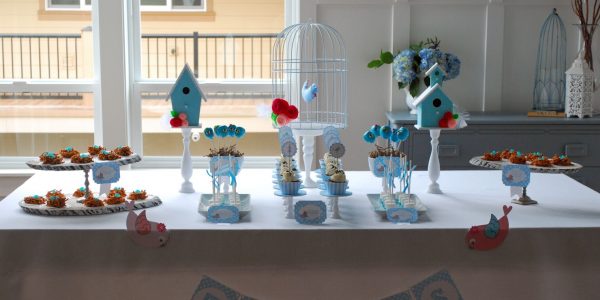 Simple and sweet Little Birdie Birthday Party featured on Design Dazzle