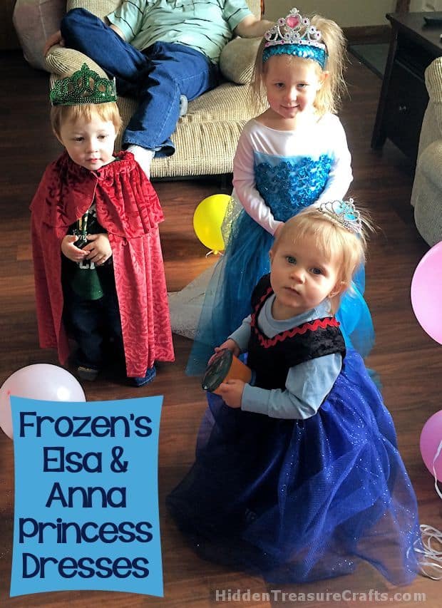 Handmade Elsa & Anna Costumes for Halloween