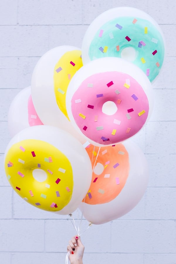 DIY donut balloons DIY party decor ideas