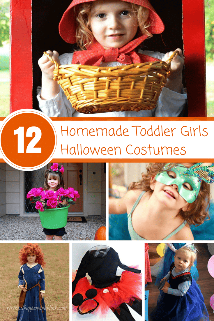 12 Darling Homemade Toddler Girls Halloween Costumes - so cute!! #halloweencostumes #handmadecostumes