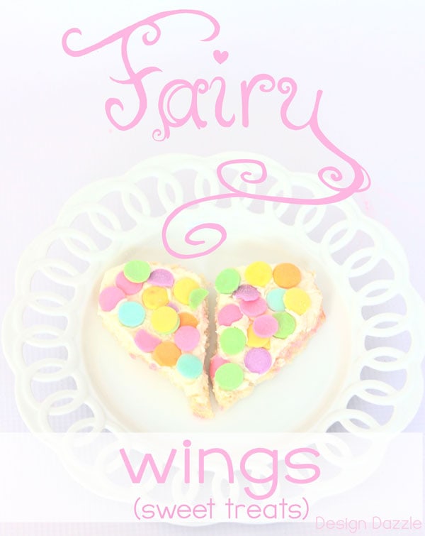 Learn how to make EASY Fairy Party Treats and Edible Fairy Wings using store bought items! I always love no-bake ideas for parties. Design Dazzle