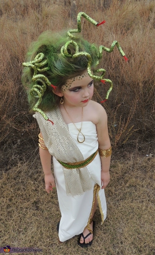 Medusa girl costume homemade mythology goddess