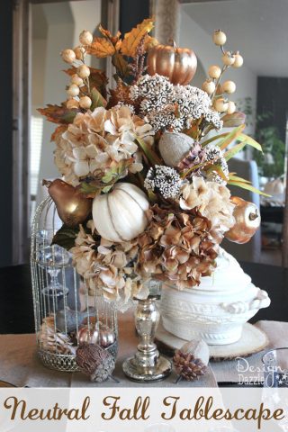 neutral fall tablescape |Design Dazzle