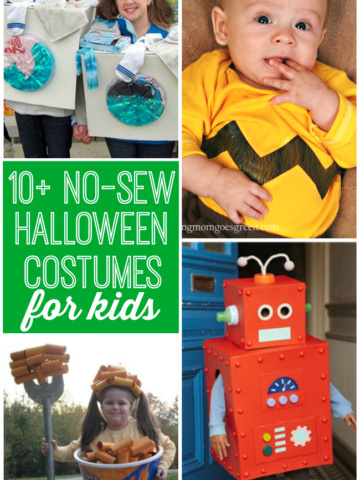 Only your creativity is needed for these 10+ No-Sew Halloween Costumes for Kids