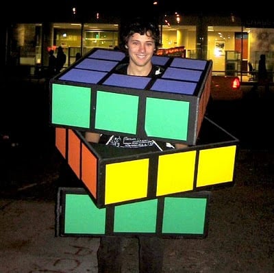 No-sew costume for kids: rubiks cube costume featured on design dazzle
