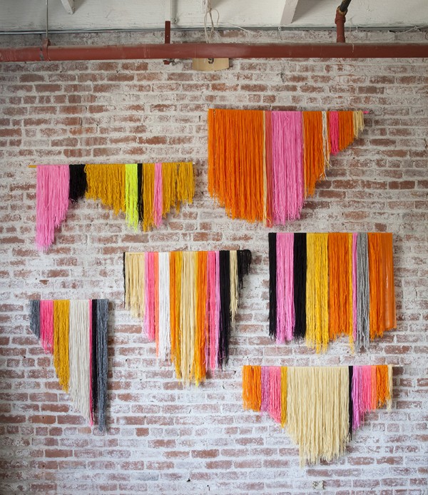 yarn hanging banners diy party decor ideas