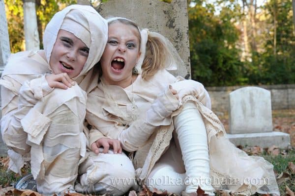 Mummy Halloween Costume Ideas for Siblings