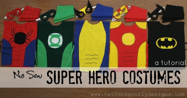 No-Sew Superhero Costumes for Toddler Boys