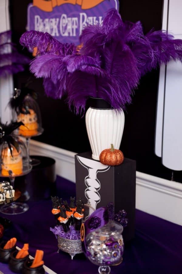 Purple Feather Display on Design Dazzle