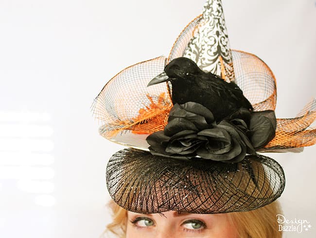 DIY wiitches hat fascinator