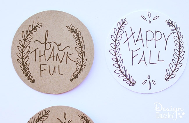 Create a simple, beautiful gift to celebrate fall with friends, family, and neighbors. How to on Designdazzle.com! #happyfall #fallgifts