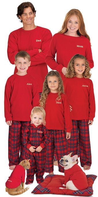 Family Traditions: An awesome family tradition for Christmas is to wear matching pajamas! Sharing lots of ideas for family PJs! #Christmastraditions #Christmaspajamas #matchingpajamas