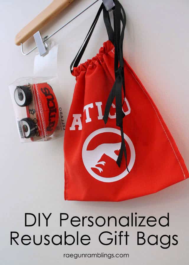 DIY Personalized Christmas Gift Bag Tutorial- Featured on Design Dazzle