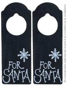 Door Hangers for Santa - attach a special key for Santa to get inside your home if you don't have a chimney!