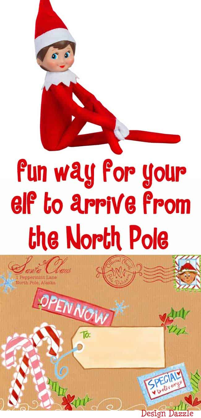 A Fun Way For Your Elf To Arrive From The North Pole