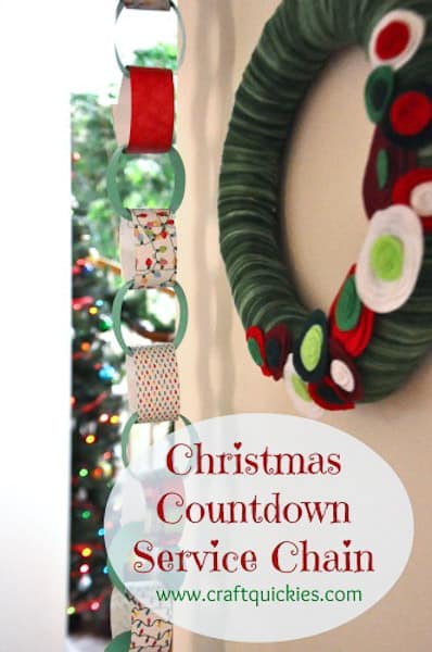 christmas countdown service chain