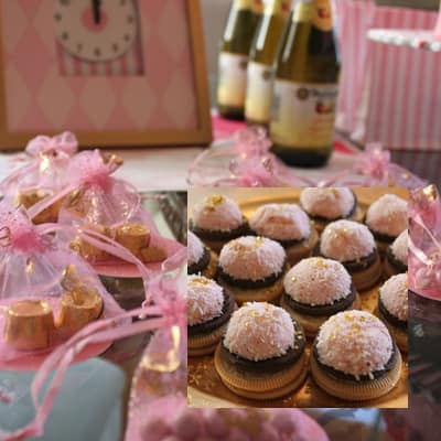 Pink and Gold DIY New Year's Eve Party just for the kids featured on Design Dazzle