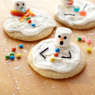 Melting snowman cookies - yum!