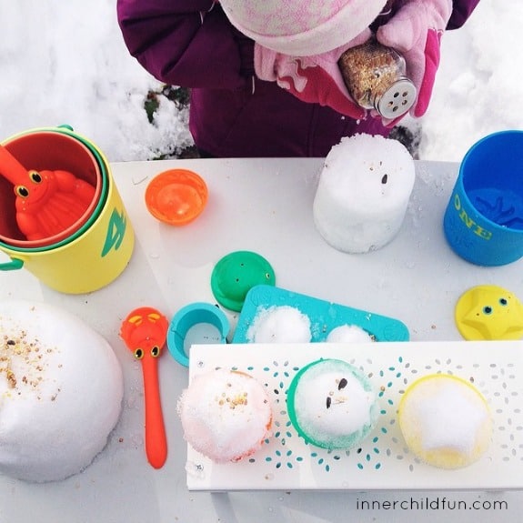 Build your own snow bakery for hours of outdoor fun