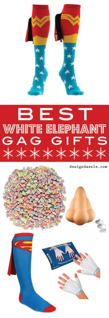 White Elephant Gift Ideas - Check out the collection on Design Dazzle