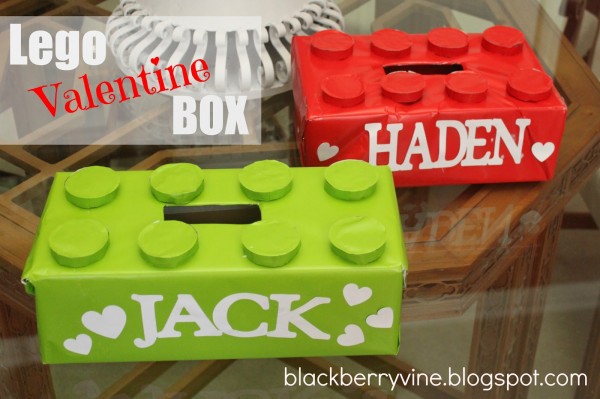 Quick, easy Lego Valentines box! Find more fun, creative ideas on Design Dazzle. #valentinebox