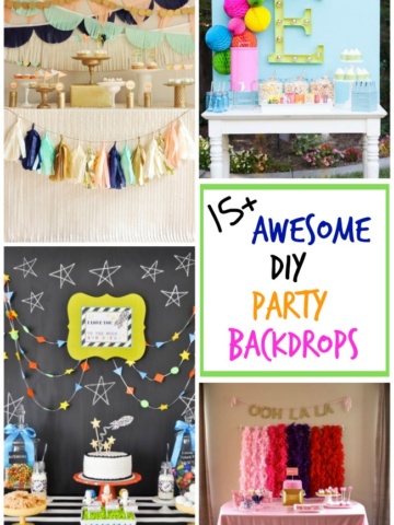 Over 15 awesome DIY party backdrops to make your dessert table really pop!