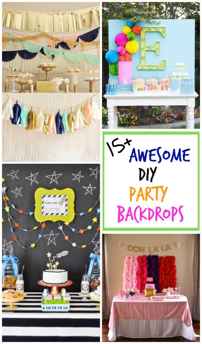 Over 15 awesome DIY party backdrops to make your dessert table really pop!