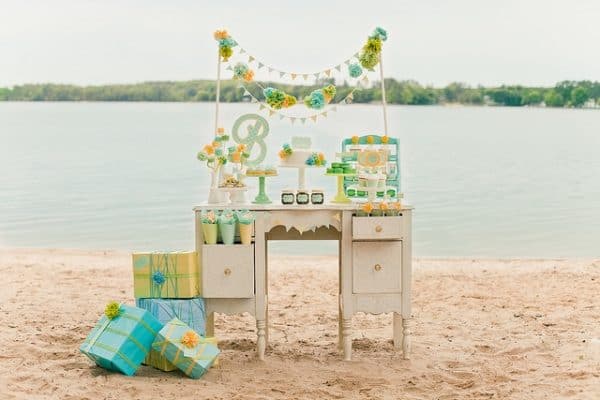 Gender Neutral Baby Shower Dessert Tables