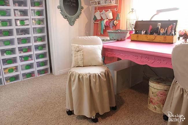 Take a peek into my craft room! This is where all the magic happens. See the full tour on Design Dazzle!