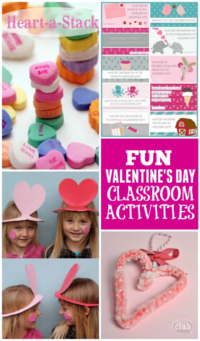 A collection of fun & entertaining Valentine's Day classroom activities to keep those kids busy