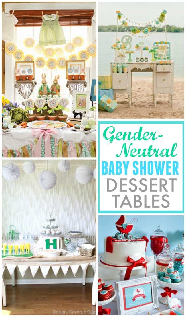 Beautiful gender neutral baby shower dessert tables to make the mamma to be swoon!