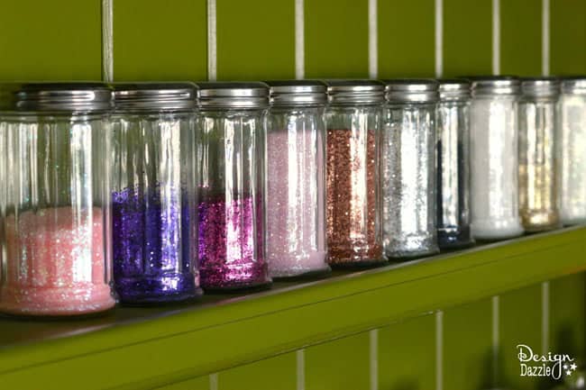 There is nothing I love better than to store my crafts and whatever in unique containers. Sharing a few ideas on unusual containers for the craft room. | Design Dazzle