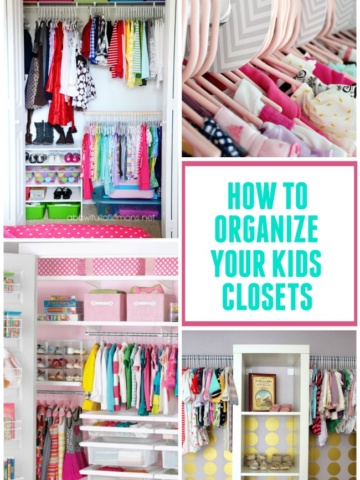 Check out these great kids closet organization ideas to help keep those rooms neat & tidy!