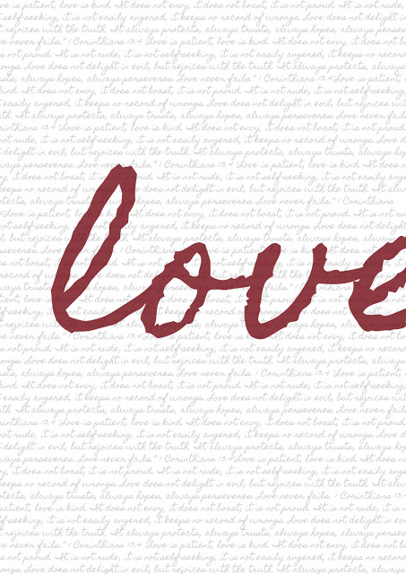 love is kind printable