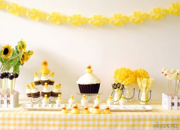 Gender Neutral Baby Shower Dessert Tables