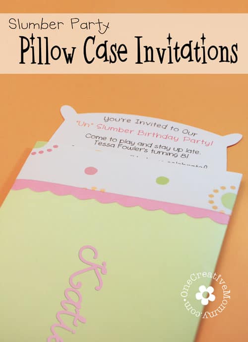 pillowcase invitations