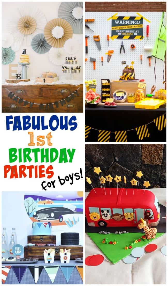 Fabulous 1st birthday party ideas for boys!